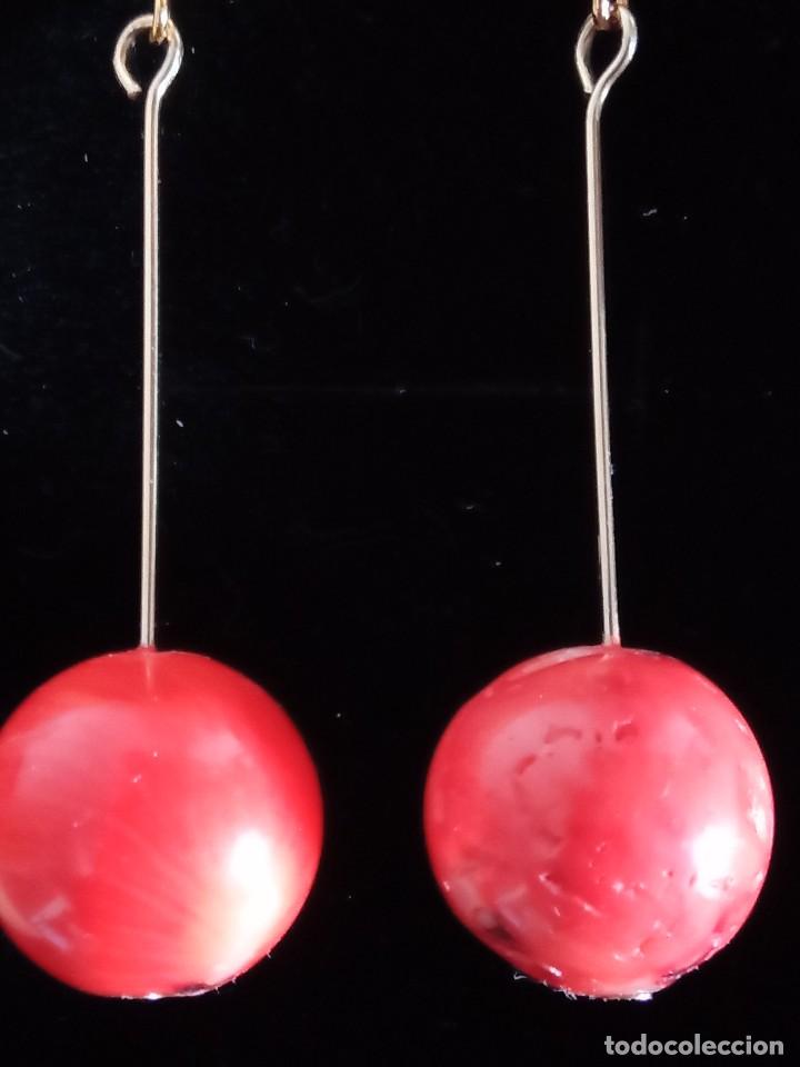 Joyeria: Pendientes largos de coral natural - Foto 3