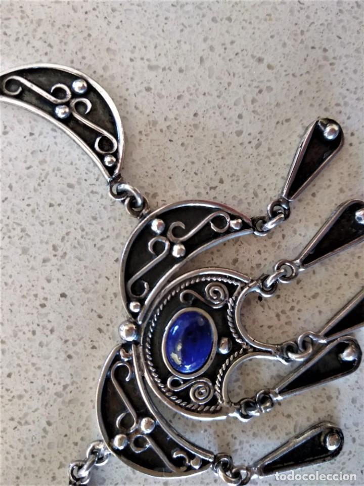 Joyeria: GARGANTILLA PLATA Y LAPISL&Aacute;ZULI - Foto 3