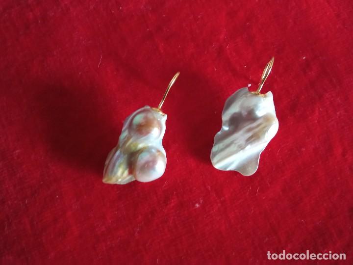 Joyeria: Pendientes de perlas y madreperla - Foto 2