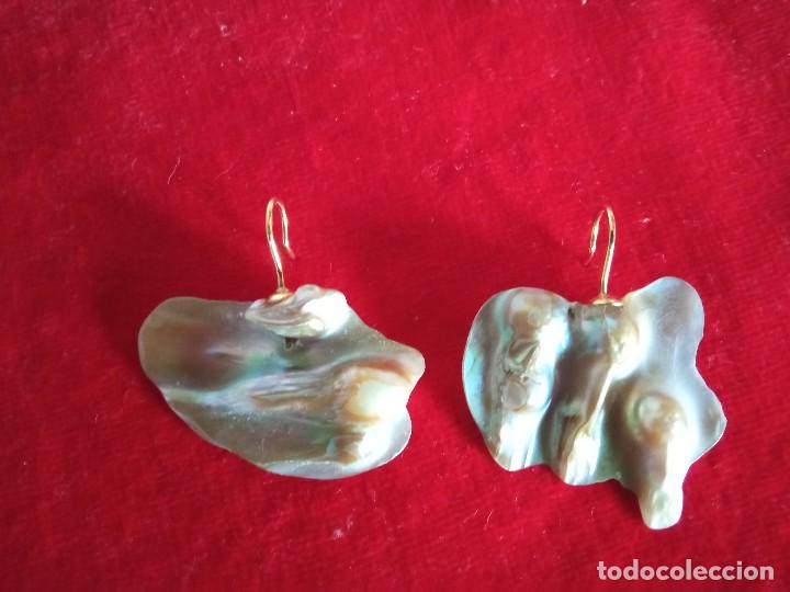 Joyeria: Pendientes de perlas y madreperla - Foto 3