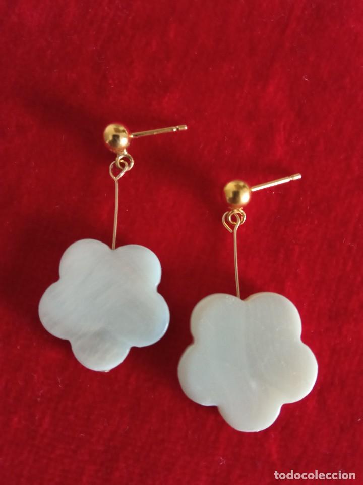 Joyeria: Pendientes de n&aacute;car trebol - Foto 1