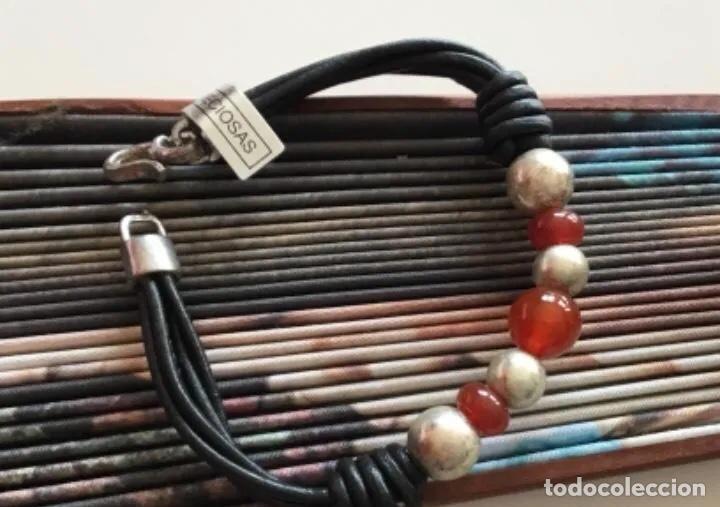 Joyeria: PULSERA DE CUERO Y CORNALINAS - Foto 3