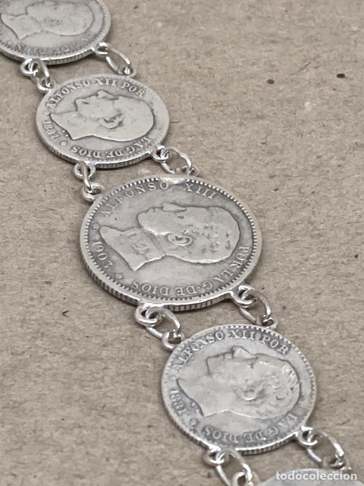 Joyeria: Pulsera monedas de plata - Foto 2