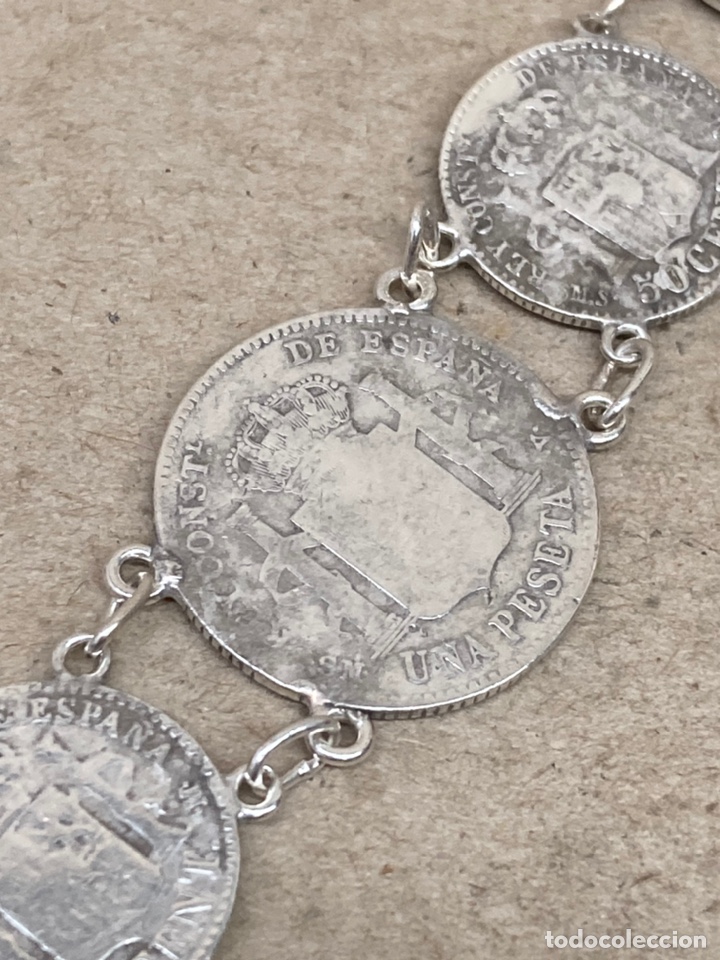 Joyeria: Pulsera monedas de plata - Foto 3
