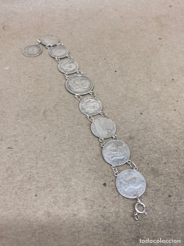 Joyeria: Pulsera monedas de plata - Foto 1