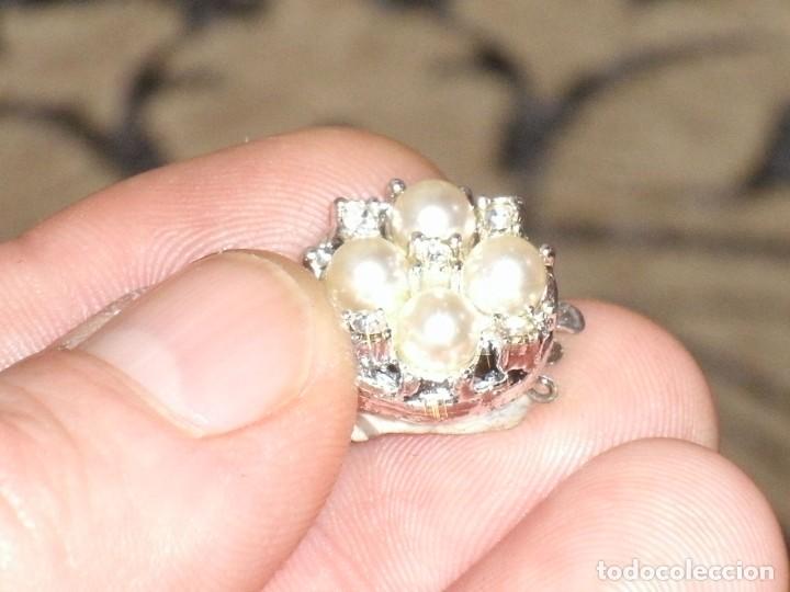 Joyeria: CIERRE O BROCHE DE PERLAS Y CIRCONITAS PARA COLLAR. - Foto 1