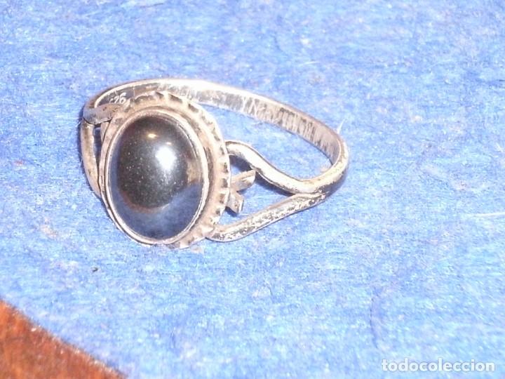 Joyeria: ANILLO DE PLATA 925 Y ONICE NEGRO. - Foto 1
