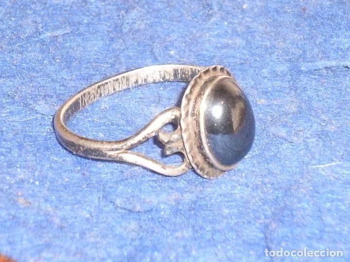 Joyeria: ANILLO DE PLATA 925 Y ONICE NEGRO. - Foto 2