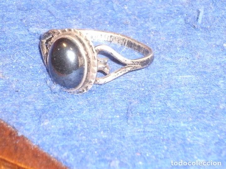 Joyeria: ANILLO DE PLATA 925 Y ONICE NEGRO. - Foto 4