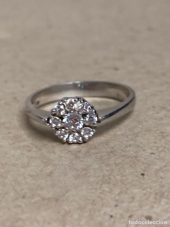 Joyeria: Sortija de plata rodiada y circonitas - Foto 2