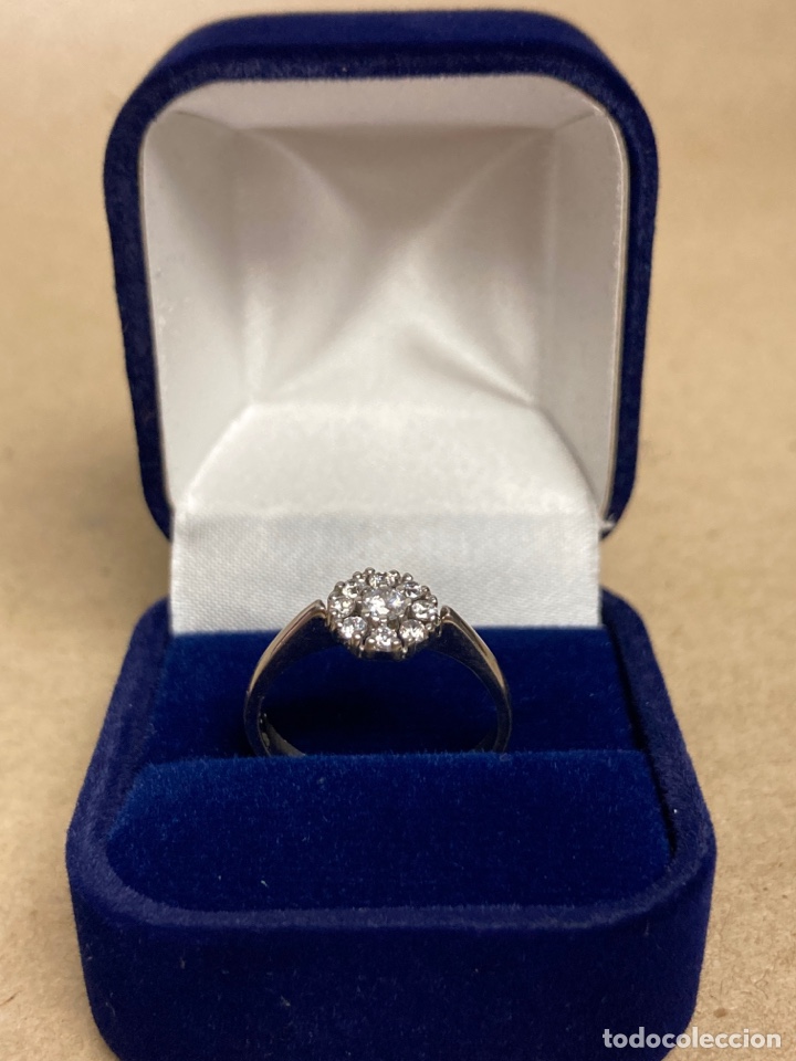 Joyeria: Sortija de plata rodiada y circonitas - Foto 3