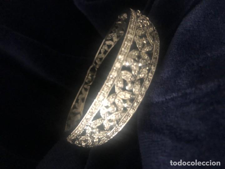 Joyeria: PULSERA BRAZALETE PLATEADA Y STRASS - Foto 3