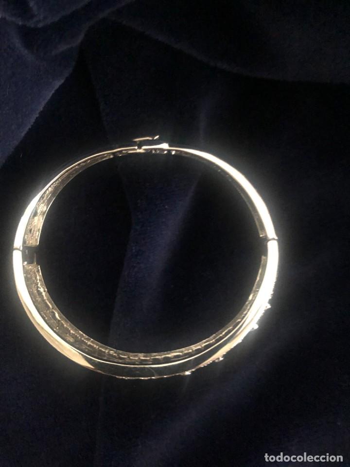 Joyeria: PULSERA BRAZALETE PLATEADA Y STRASS - Foto 4