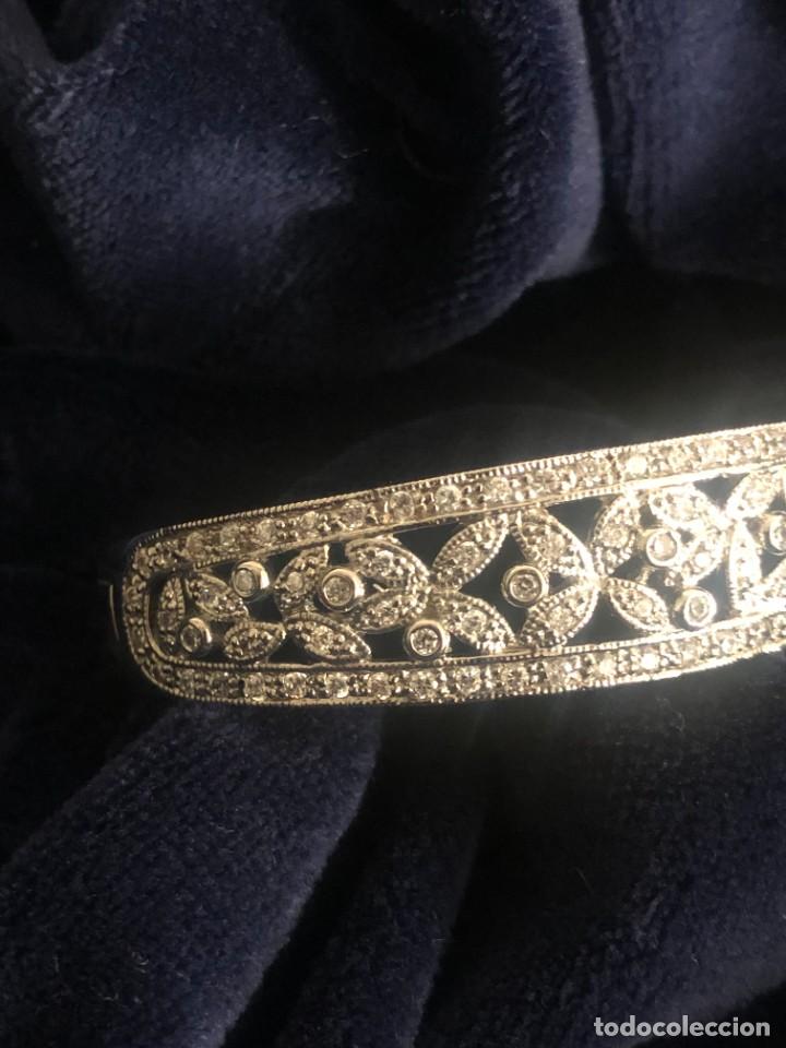 Joyeria: PULSERA BRAZALETE PLATEADA Y STRASS - Foto 7