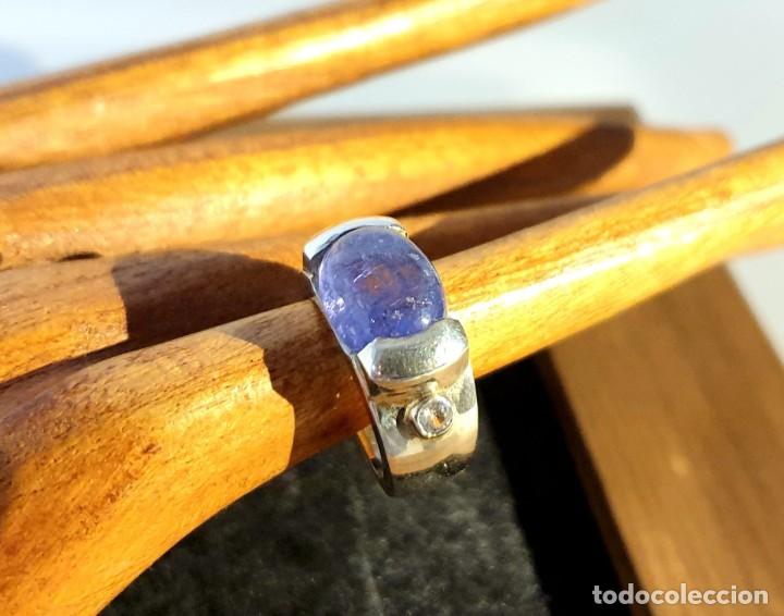 Joyeria: Anillo tanzanita en plata de ley - Foto 1