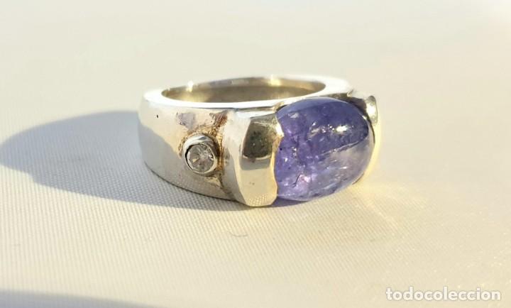 Joyeria: Anillo tanzanita en plata de ley - Foto 2