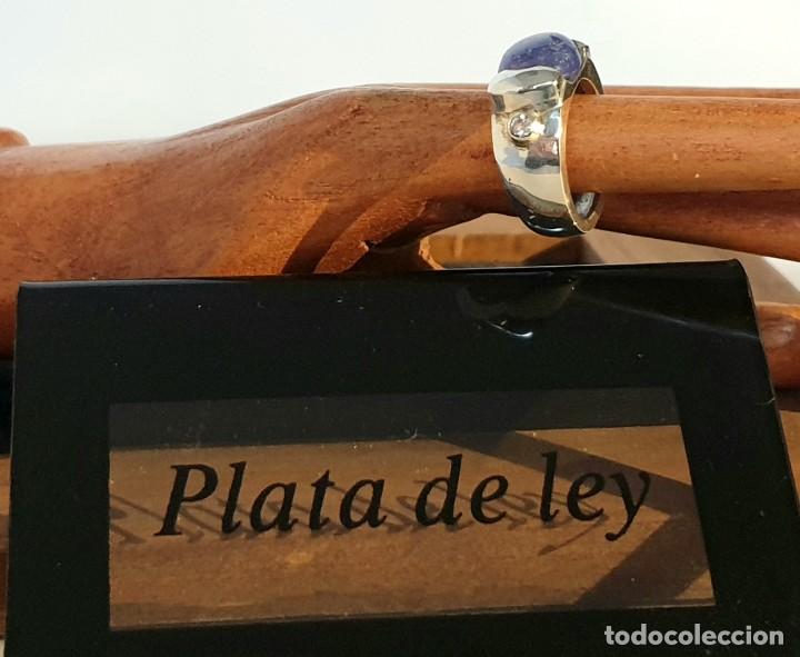 Joyeria: Anillo tanzanita en plata de ley - Foto 5
