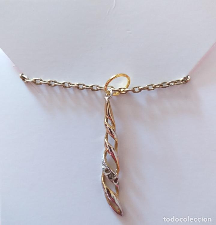 Joyeria: Cadena dorada con colgante. 78 cm de largo - Foto 8