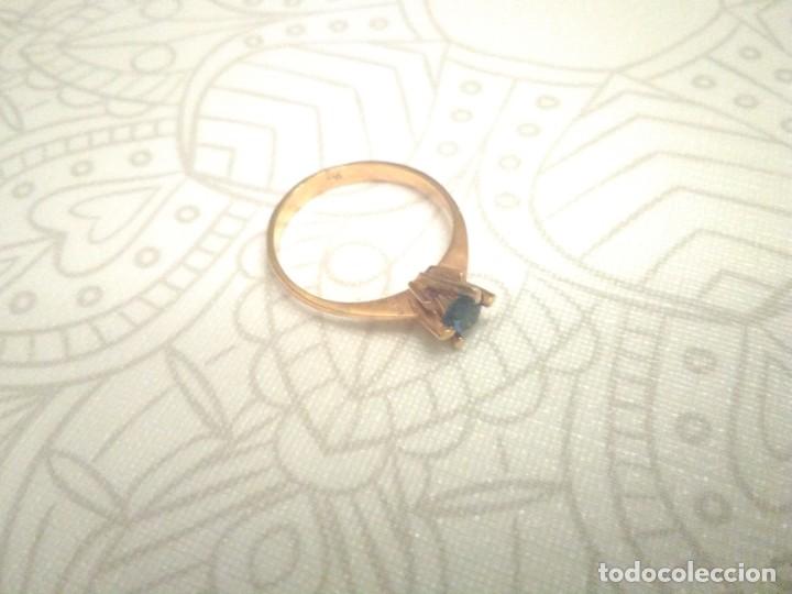 Joyeria: Sortija con una piedra azul - Foto 1