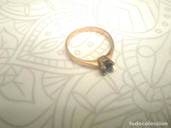 Joyeria: Sortija con una piedra azul - Foto 1