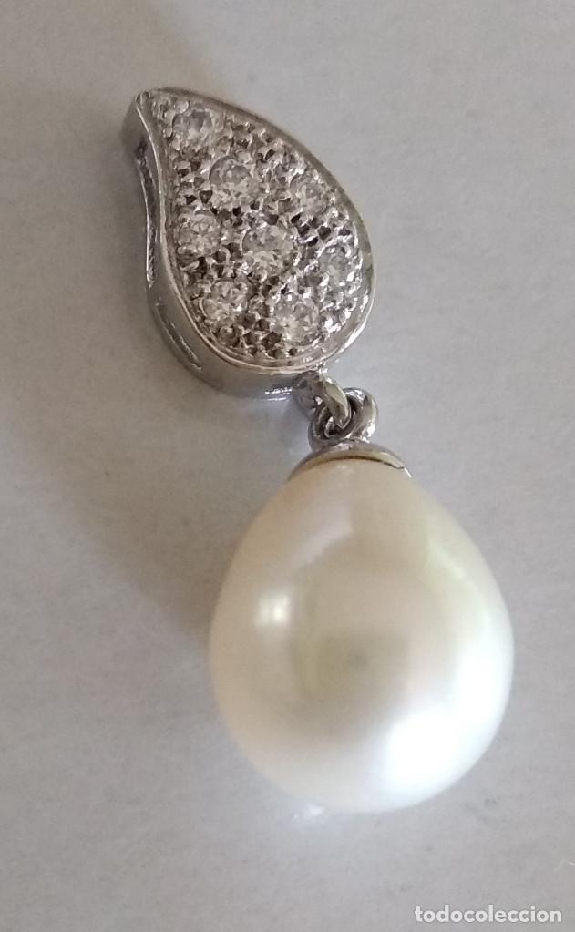 Joyeria: COLGANTE ORO BLANCO 18K Y PERLA - Foto 7