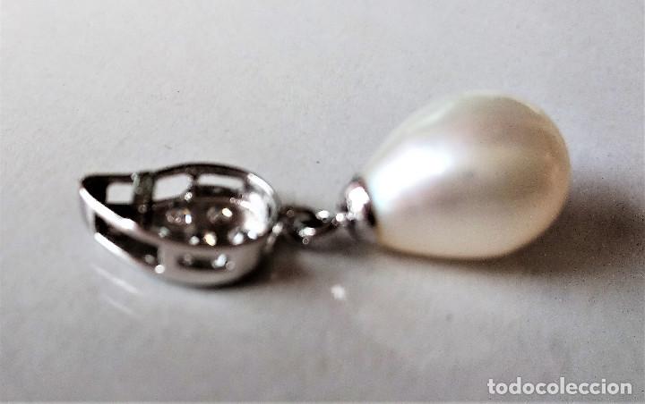 Joyeria: COLGANTE ORO BLANCO 18K Y PERLA - Foto 3