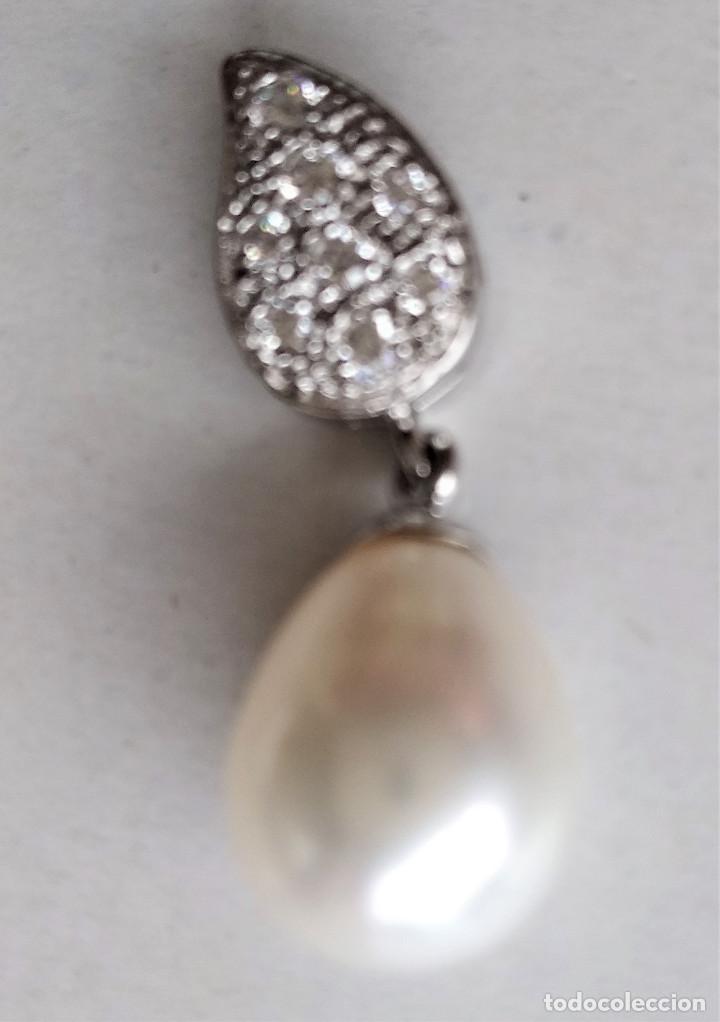 Joyeria: COLGANTE ORO BLANCO 18K Y PERLA - Foto 4