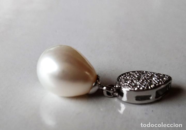 Joyeria: COLGANTE ORO BLANCO 18K Y PERLA - Foto 5