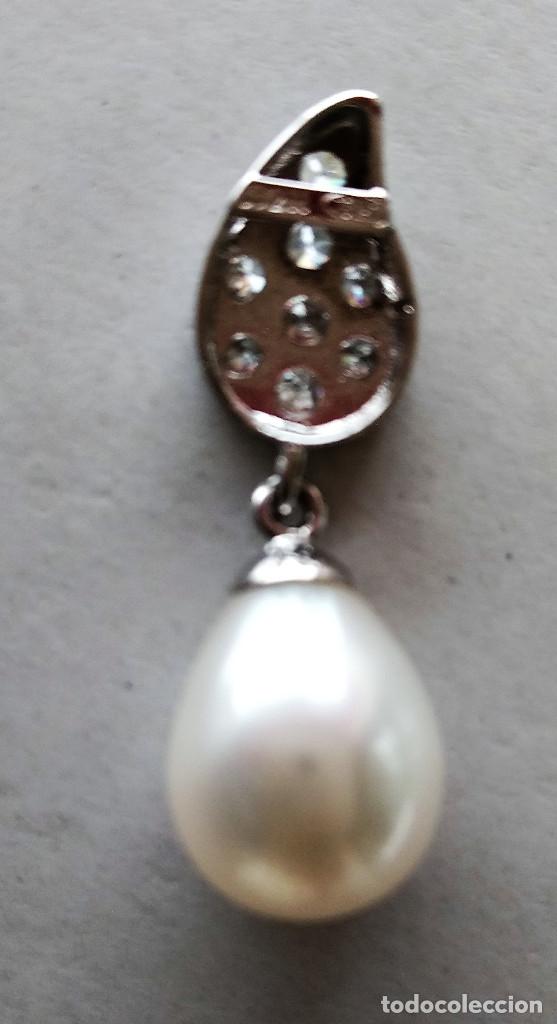 Joyeria: COLGANTE ORO BLANCO 18K Y PERLA - Foto 6