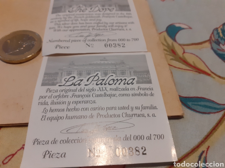 Joyeria: Aguja de plata de dise&ntilde;o numerada en forma de paloma - Foto 4