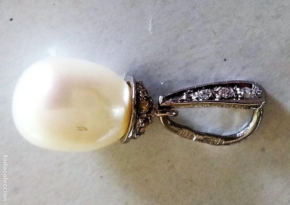 Joyeria: COLGANTE ORO BLANCO 18k Y PERLA - Foto 5