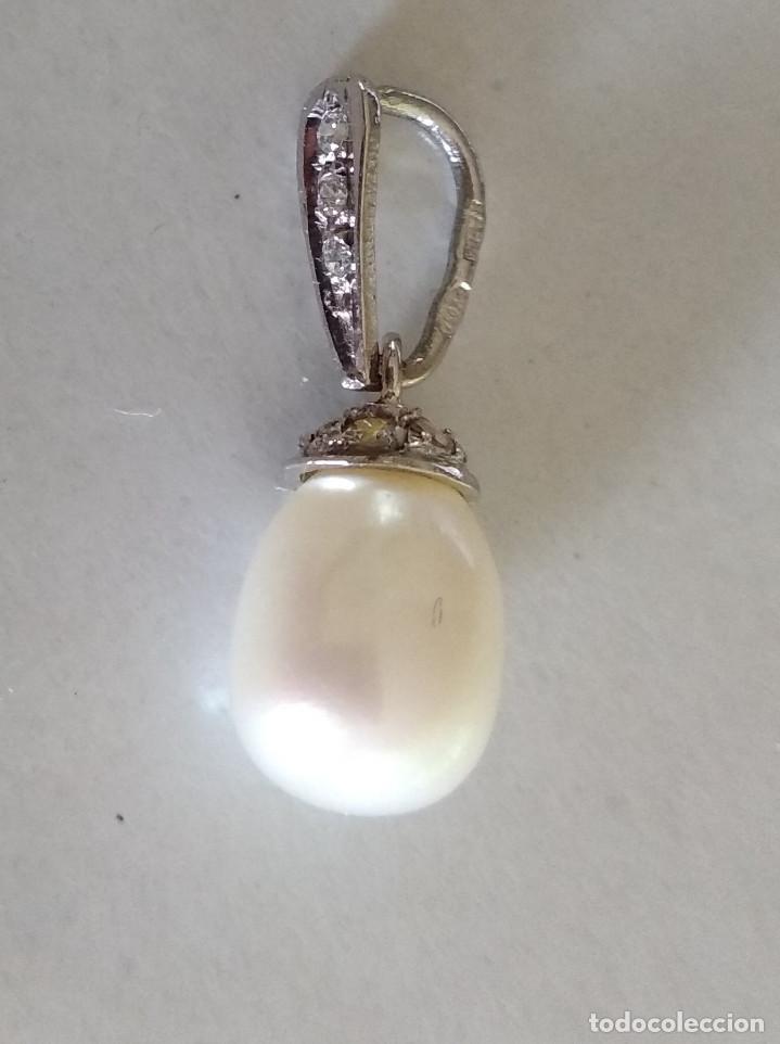 Joyeria: COLGANTE ORO BLANCO 18k Y PERLA - Foto 1
