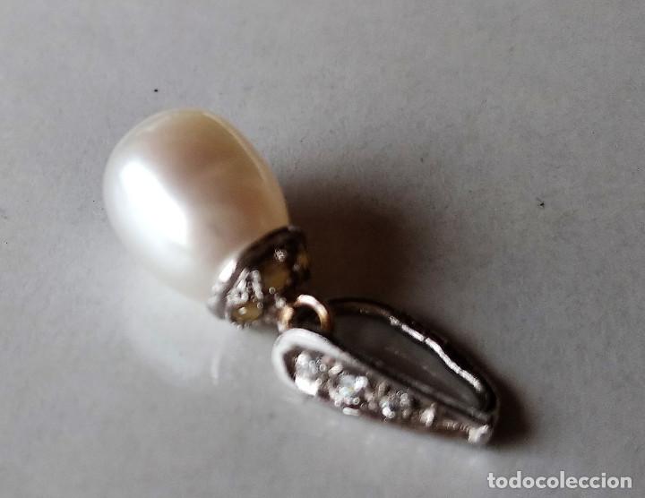 Joyeria: COLGANTE ORO BLANCO 18k Y PERLA - Foto 3