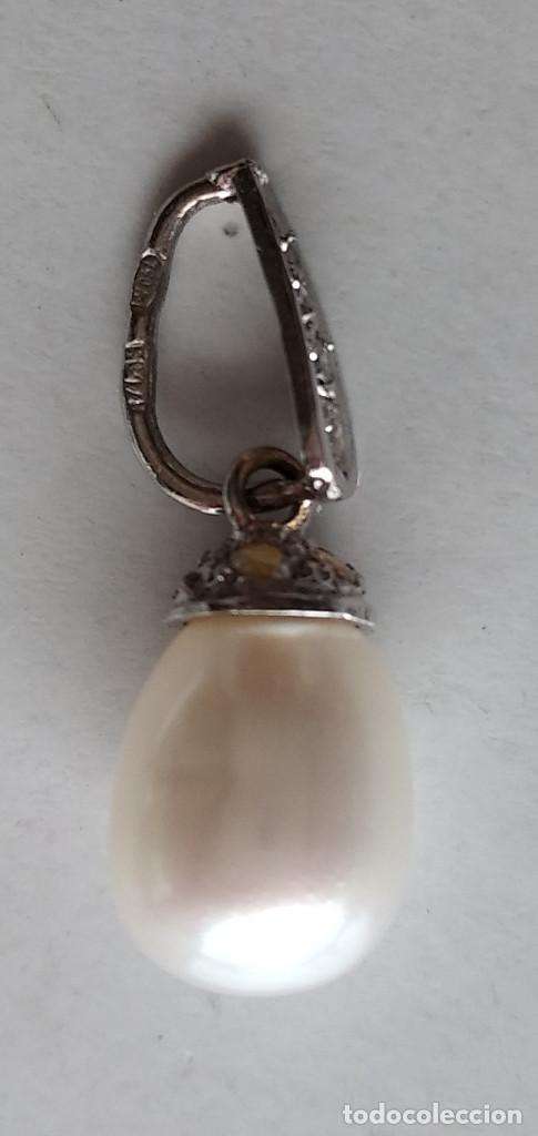 Joyeria: COLGANTE ORO BLANCO 18k Y PERLA - Foto 4