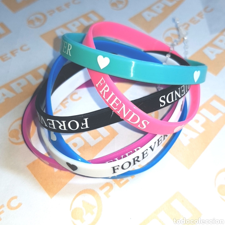 Joyeria: (L5) LOTE 6 BRAZALETES SILICONA - Foto 1
