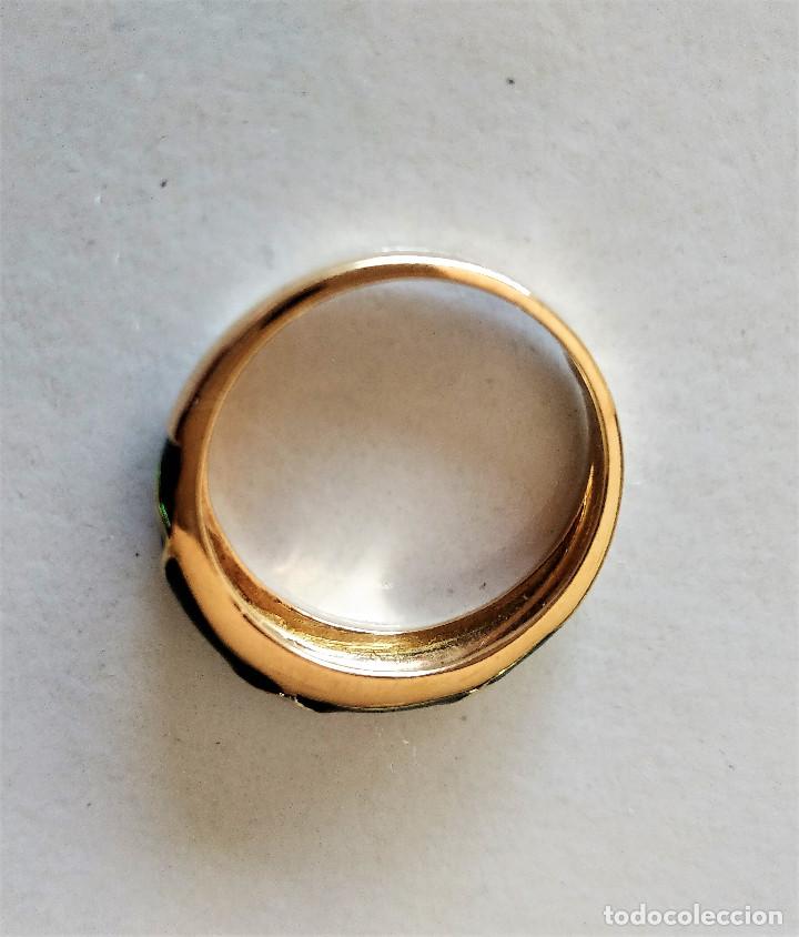 Joyeria: ANILLO ORO 18K Y ESMALTE VERDE - Foto 3