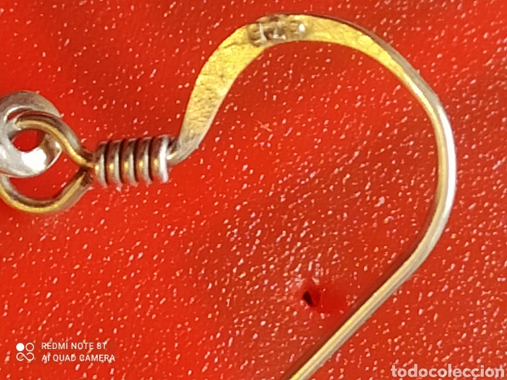 Joyeria: Pendientes l&aacute;grima de plata de ley - Foto 2