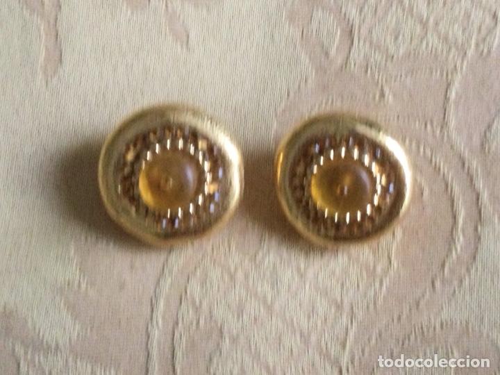 Joyeria: PENDIENTES DE BOT&Oacute;N DE METAL A&Ntilde;OS 80 - Foto 4