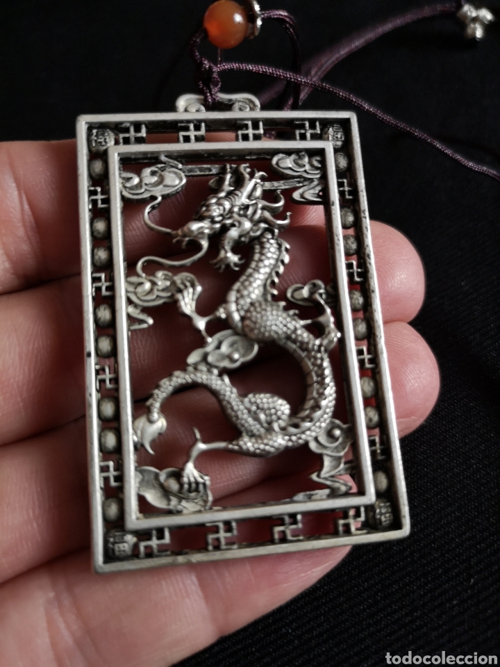 Joyeria: Collar drag&oacute;n plata tibetana - Foto 2
