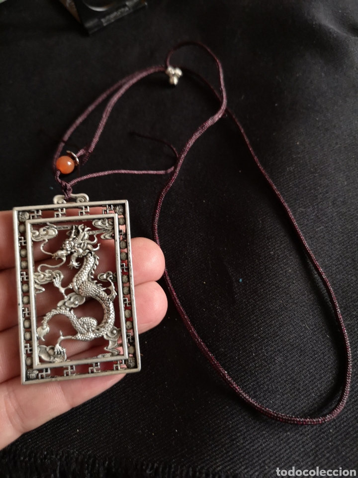 Joyeria: Collar drag&oacute;n plata tibetana - Foto 3