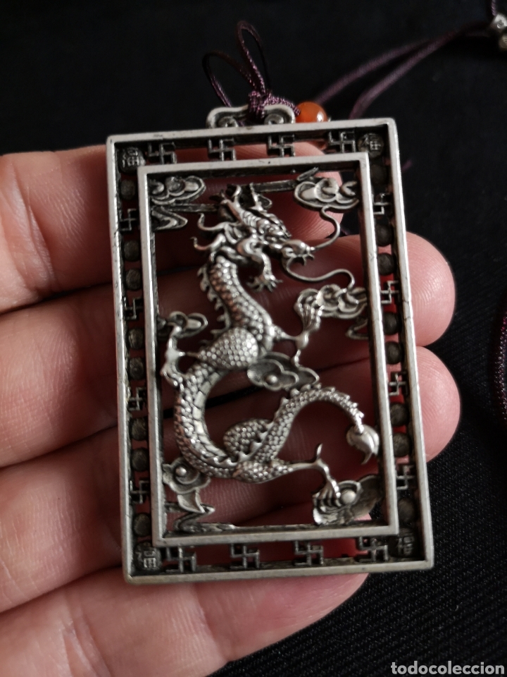 Joyeria: Collar drag&oacute;n plata tibetana - Foto 1