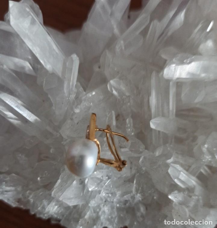 Joyeria: PENDIENTES ORO 18 KTS PERLA. NUEVO - Foto 2