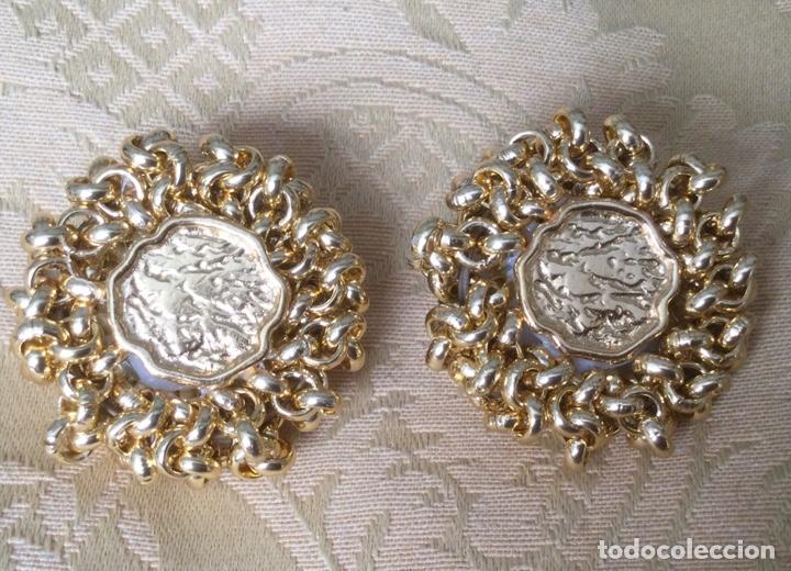 Joyeria: PENDIENTES METAL TIPO SOL A&Ntilde;OS 80 - Foto 1