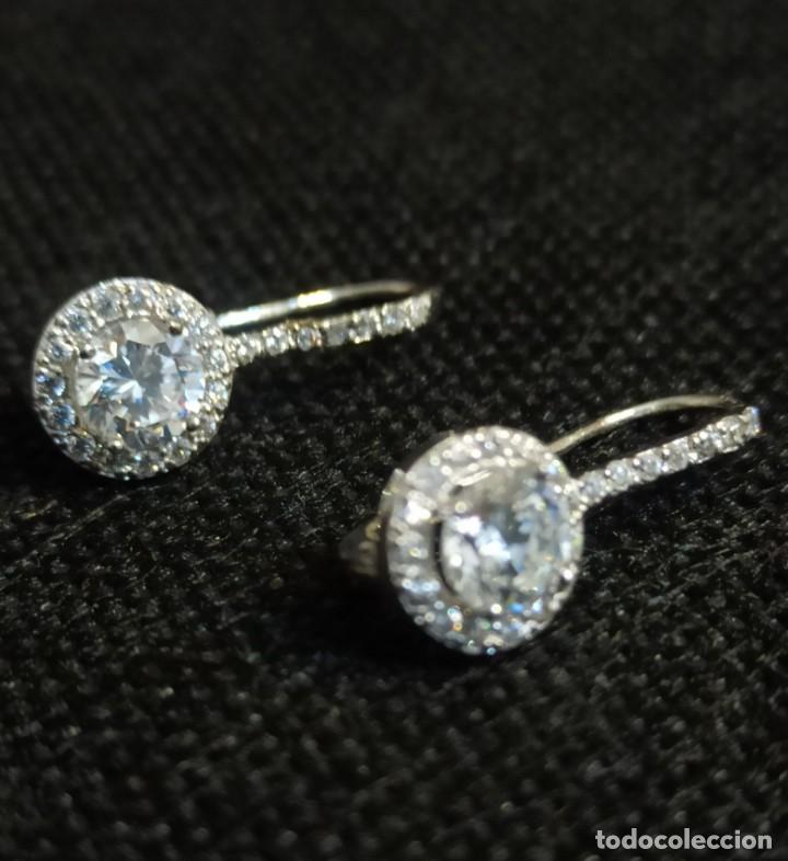 Joyeria: PENDIENTES ORO BLANCO 18 KTS. NUEVO - Foto 1