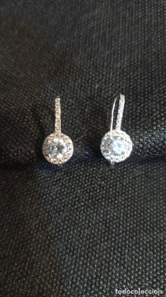 Joyeria: PENDIENTES ORO BLANCO 18 KTS. NUEVO - Foto 3