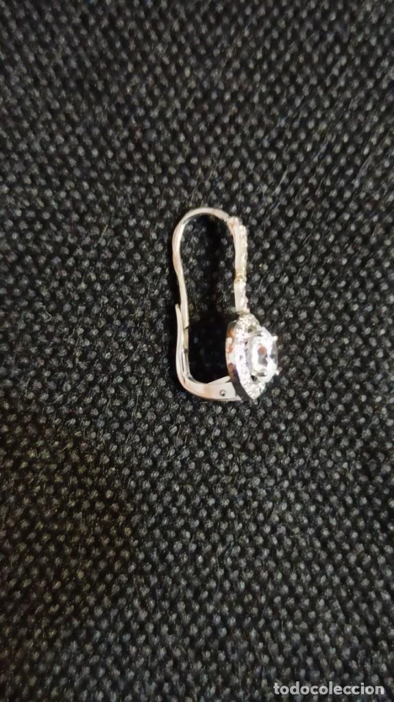 Joyeria: PENDIENTES ORO BLANCO 18 KTS. NUEVO - Foto 6