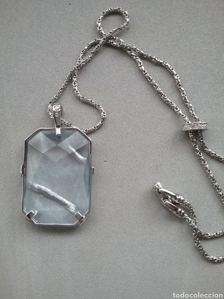 Joyeria: Collar Swarosvski con piedra azul - Foto 4