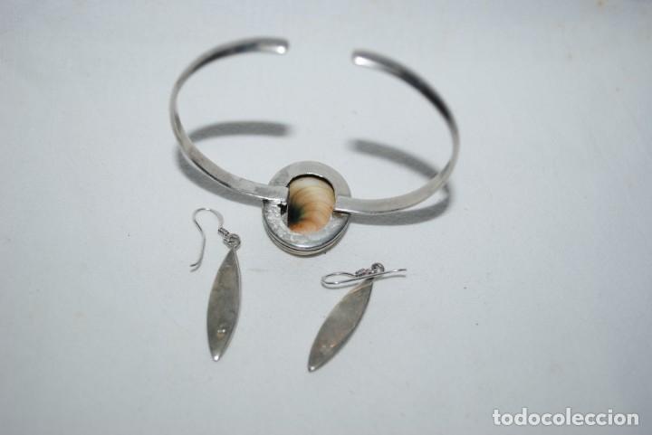 Joyeria: PULSERA Y PENDIENTES DE PLATA CON OREJITA DE MAR - Foto 2
