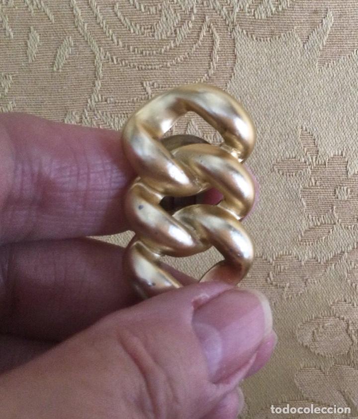 Joyeria: PENDIENTES METAL MATE CON FORMA DE CADENA, A&Ntilde;OS 80 - Foto 3