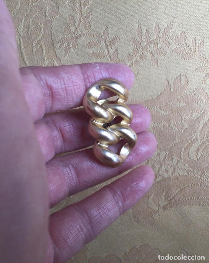 Joyeria: PENDIENTES METAL MATE CON FORMA DE CADENA, A&Ntilde;OS 80 - Foto 4